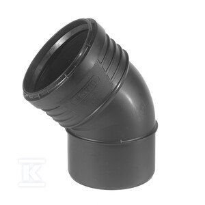 KOL. PP-HT SITECH+ 160/45 SANIT.CZARNE KOL. PP-HT SITECH+ 160/45 SANIT.CZARNE