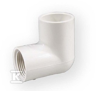 KOLANO Z GWINTEM NAKRĘTNE KW/GW PVC 3/4 KOLANO Z GWINTEM NAKRĘTNE KW/GW PVC 3/4