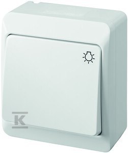 ŁĄCZ.ŚWIATŁO N/T IP44 BIAŁY HERMES ŁĄCZ.ŚWIATŁO N/T IP44 BIAŁY HERMES