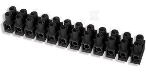 LISTWA LTA 12-10 CZARNA ZACISK GWINT.