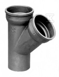 TRÓJNIK KIELICH.100X100/45 ŻELIWNY TRÓJNIK KIELICH.100X100/45 ŻELIWNY