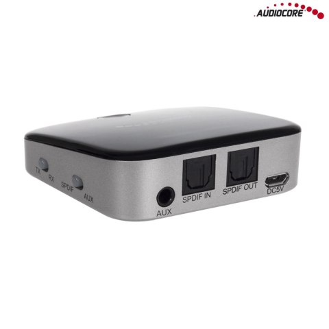 Adapter bluetooth 2 w 1 transmiter odbiornik Audiocore AC830 - Apt-X Spdif - Chipset CSR BC8670 Adapter bluetooth 2 w 1 transmiter odbiornik Audiocore AC830 - Apt-X Spdif - Chipset CSR BC8670
