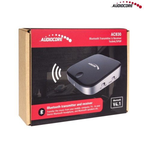 Adapter bluetooth 2 w 1 transmiter odbiornik Audiocore AC830 - Apt-X Spdif - Chipset CSR BC8670 Adapter bluetooth 2 w 1 transmiter odbiornik Audiocore AC830 - Apt-X Spdif - Chipset CSR BC8670