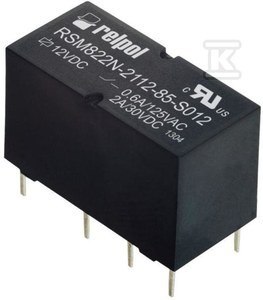 RSM822N PRZEKAŹNIK 2P 2A CEWKA 24VDC RSM822N PRZEKAŹNIK 2P 2A CEWKA 24VDC