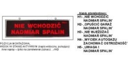 TABLICA OSTRZEG.TP-4S2/H2(230V,PULS-LED)