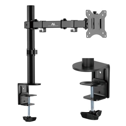 Uchwyt biurkowy do monitora LCD Maclean, podwójne ramię, VESA 75x75 oraz 100x100, 17-32", 8kg, MC-883 Uchwyt biurkowy do monitora LCD Maclean, podwójne ramię, VESA 75x75 oraz 100x100, 17-32", 8kg, MC-883