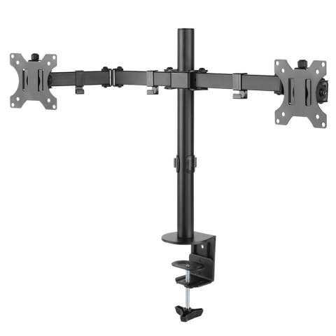 Uchwyt biurkowy na 2 monitory LCD Maclean, 17-32", 2x 8kg, MC-884 Uchwyt biurkowy na 2 monitory LCD Maclean, 17-32", 2x 8kg, MC-884