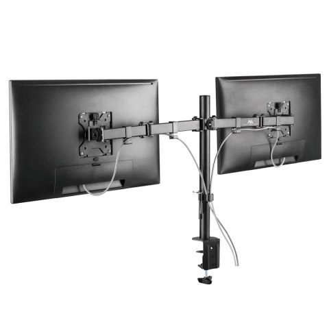 Uchwyt biurkowy na 2 monitory LCD Maclean, 17-32", 2x 8kg, MC-884 Uchwyt biurkowy na 2 monitory LCD Maclean, 17-32", 2x 8kg, MC-884