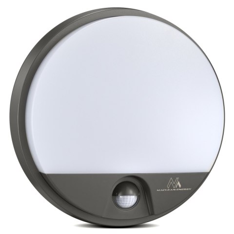 Lampa LED z czujnikiem ruchu Maclean ,na podczerwień, kolor szary, 15W, IP54, 1100lm, MCE291 GR Lampa LED z czujnikiem ruchu Maclean ,na podczerwień, kolor szary, 15W, IP54, 1100lm, MCE291 GR