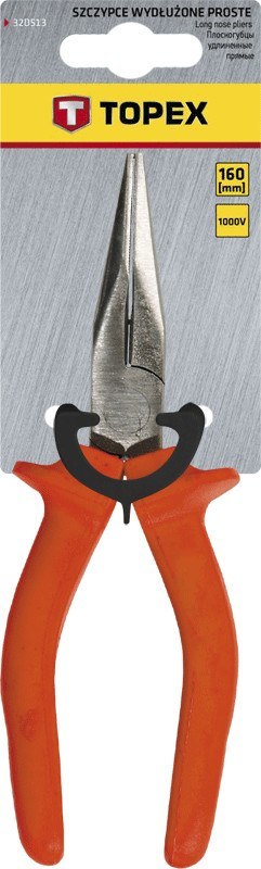 Szczypce wydłużone proste 160 mm, 1000V Szczypce wydłużone proste 160 mm, 1000V