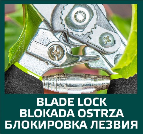 Sekator ogrodowy uniwersalny 220 mm, średnica cięcia 15 mm Sekator ogrodowy uniwersalny 220 mm, średnica cięcia 15 mm