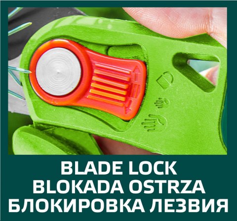 Sekator ogrodowy uniwersalny, regulacja rozstawu, średnica cięcia 12 mm Sekator ogrodowy uniwersalny, regulacja rozstawu, średnica cięcia 12 mm