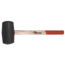 Młotek gumowy 55 mm, 320 g, trzonek drewniany