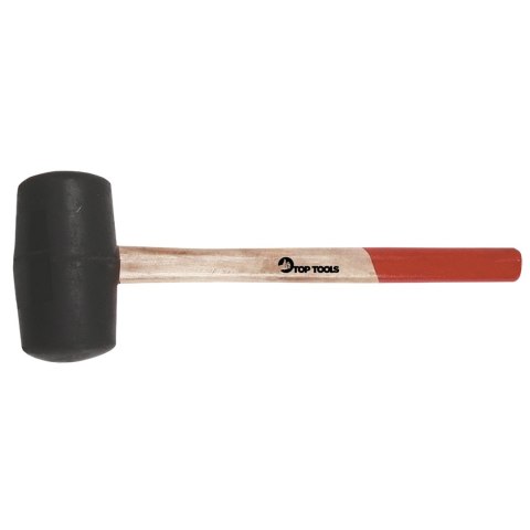 Młotek gumowy 55 mm, 320 g, trzonek drewniany Młotek gumowy 55 mm, 320 g, trzonek drewniany