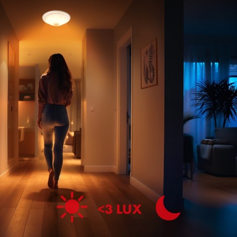 Plafon z czujnikiem PIR Maclean, sufitowy, z wymiennym źródłem światła, 2x max. 40W, E27, 220-240V~ 50/60Hz, MCE324 Plafon z czujnikiem PIR Maclean, sufitowy, z wymiennym źródłem światła, 2x max. 40W, E27, 220-240V~ 50/60Hz, MCE324