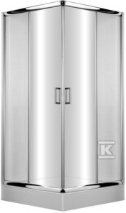 KAB.ONNLINE 90X90X185CM KWADR.TRANSP.CHR KAB.ONNLINE 90X90X185CM KWADR.TRANSP.CHR