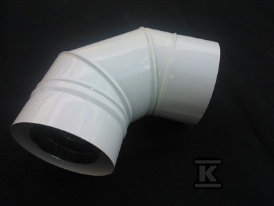 KOLANO 90ST 80/125 BIAŁE KONDEN/TURBO KOLANO 90ST 80/125 BIAŁE KONDEN/TURBO