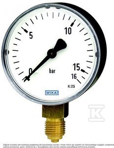 MANOMETR 111.10.100 M20X1,5 0-6BAR TWOR MANOMETR 111.10.100 M20X1,5 0-6BAR TWOR