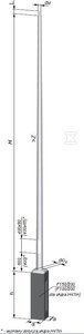 SŁUP NT S-80PC STOŻEK/ŚCIANKA 3MM SŁUP NT S-80PC STOŻEK/ŚCIANKA 3MM