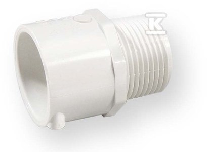 ZŁĄCZKA Z GWINTEM WKRĘTNA KW/GZ PVC 1 ZŁĄCZKA Z GWINTEM WKRĘTNA KW/GZ PVC 1