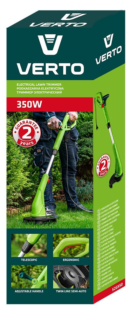 Podkaszarka 350W, szerokość koszenia 250 mm Podkaszarka 350W, szerokość koszenia 250 mm