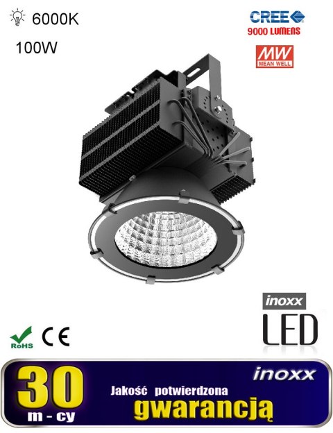 Lampa przemysłowa led zimna high bay 100w 6000-6500k 9000lm Lampa przemysłowa led zimna high bay 100w 6000-6500k 9000lm