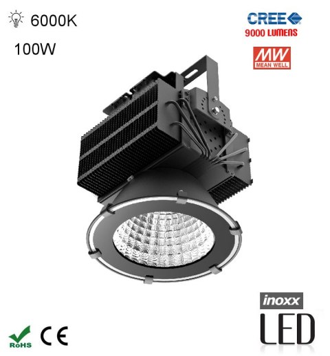 Lampa przemysłowa led zimna high bay 100w 6000-6500k 9000lm Lampa przemysłowa led zimna high bay 100w 6000-6500k 9000lm