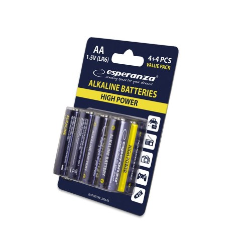 EZB103 Esperanza baterie alkaliczne aa 8szt blister EZB103 Esperanza baterie alkaliczne aa 8szt blister