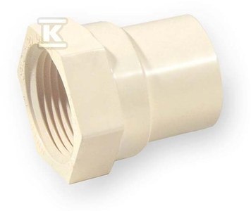 ZŁĄCZKA NAKR Z USZCZELKĄ KW/GW 1 PVC- ZŁĄCZKA NAKR Z USZCZELKĄ KW/GW 1 PVC-