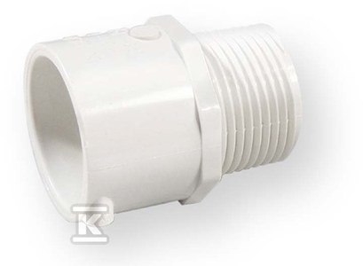 ZŁĄCZKA Z GWINTEM WKRĘTNA KW/GZ PVC 1 ZŁĄCZKA Z GWINTEM WKRĘTNA KW/GZ PVC 1