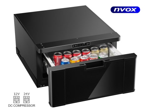Lodówka turystyczna samochodowa szufladowa 40l sprężarkowa 12v 24v Lodówka turystyczna samochodowa szufladowa 40l sprężarkowa 12v 24v