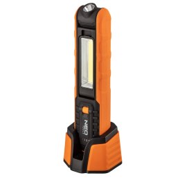 Lampa warsztatowa akumulatorowa 500 lm COB + baza + ładowarka