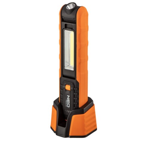 Lampa warsztatowa akumulatorowa 500 lm COB + baza + ładowarka Lampa warsztatowa akumulatorowa 500 lm COB + baza + ładowarka