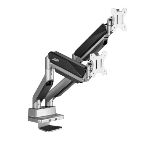 Uchwyt biurkowy na dwa monitory uniwersalny Ergo Office, sprężyna gazowa 17"-35" 15kg, VESA 75x75 / 100x100, ER-446 Uchwyt biurkowy na dwa monitory uniwersalny Ergo Office, sprężyna gazowa 17"-35" 15kg, VESA 75x75 / 100x100, ER-446
