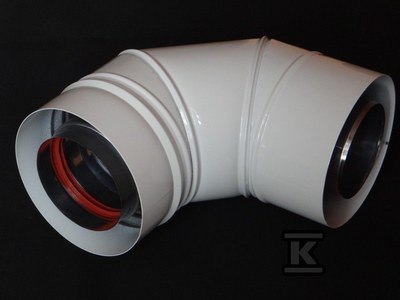 KOLANO 90ST 60/100 BIAŁE KONDEN/TURBO KOLANO 90ST 60/100 BIAŁE KONDEN/TURBO