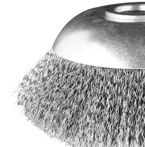 Szczotka druciana do kosy spalinowej 150 x 25.4 mm, miękka, druty falowane Szczotka druciana do kosy spalinowej 150 x 25.4 mm, miękka, druty falowane