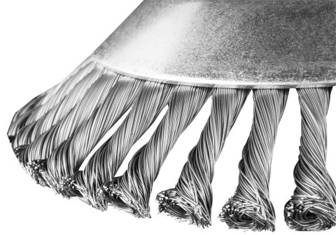 Szczotka druciana do kosy spalinowej 200 x 25.4 mm, twarda, druty splątane Szczotka druciana do kosy spalinowej 200 x 25.4 mm, twarda, druty splątane