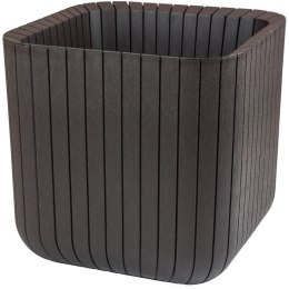 Doniczka Keter Cube Wood Planter S brązowa