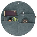 BERTONI EE Organizer na ścianę kółko z kieszeniami szary XL