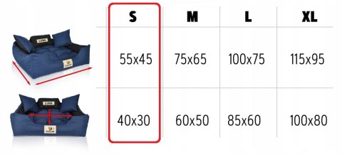 Legowisko 40 x 30 // 55 x 45 Czarne Legowisko 40 x 30 // 55 x 45 Czarne
