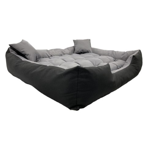 Legowisko dla psa ECCO 60x50 / 75x65 cm szaro-czarne Legowisko dla psa ECCO 60x50 / 75x65 cm szaro-czarne