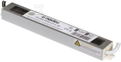 IP67 12V 3,3A 40W ZASILACZ LED SLIM IP67 12V 3,3A 40W ZASILACZ LED SLIM
