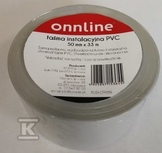 TAŚMA INSTALACYJNA PVC 33MX30MM ONNLINE TAŚMA INSTALACYJNA PVC 33MX30MM ONNLINE