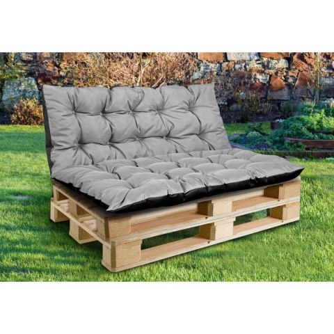 Poduszka ogrodowa na palety szara 120x80 cm Poduszka ogrodowa na palety szara 120x80 cm