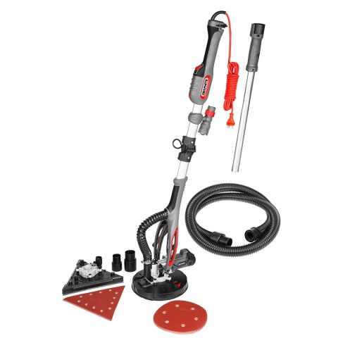 Szlifierka do gipsu 710W, 225mm/215 mm, okrągła i trójkątna stopa, latarka
