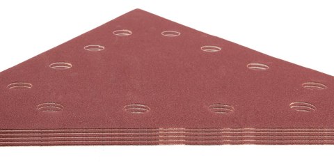 Papier ścierny na rzep K180, trójkątny z 12 otworami, 5szt do szlifierki 59G264 Papier ścierny na rzep K180, trójkątny z 12 otworami, 5szt do szlifierki 59G264