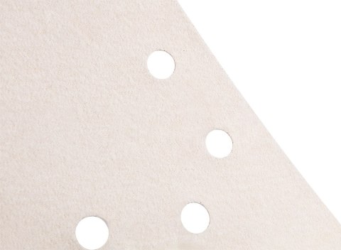 Papier ścierny na rzep K180, trójkątny z 12 otworami, 5szt do szlifierki 59G264 Papier ścierny na rzep K180, trójkątny z 12 otworami, 5szt do szlifierki 59G264