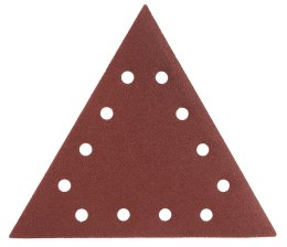 Papier ścierny na rzep K80, trójkątny z 12 otworami, 5szt do szlifierki 59G264