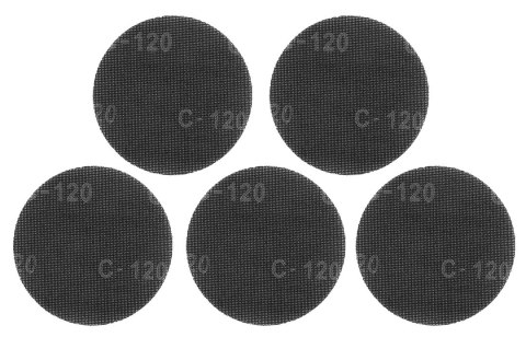 Siatka ścierna na rzep 180 mm, K120, 5 szt. do szlifierki 59G263 Siatka ścierna na rzep 180 mm, K120, 5 szt. do szlifierki 59G263