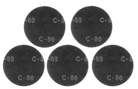 Siatka ścierna na rzep 180 mm, K80, 5 szt. do szlifierki 59G263 Siatka ścierna na rzep 180 mm, K80, 5 szt. do szlifierki 59G263